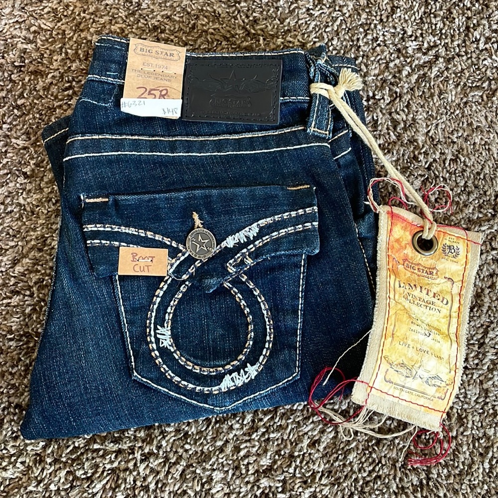 NWT Big Star Liv Boot 25R jeans